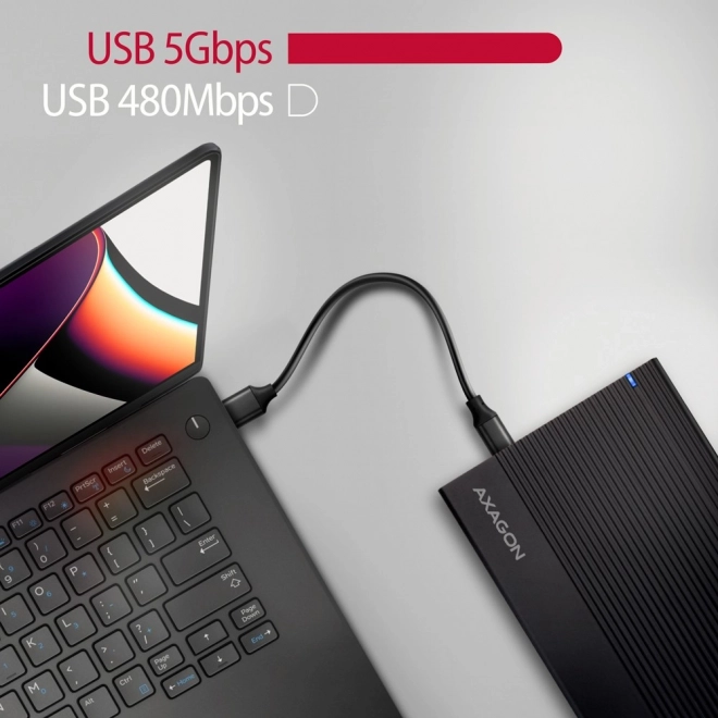 Hliníkové externé puzdro USB 3.2 Gen1 - SATA 6G 3.5"