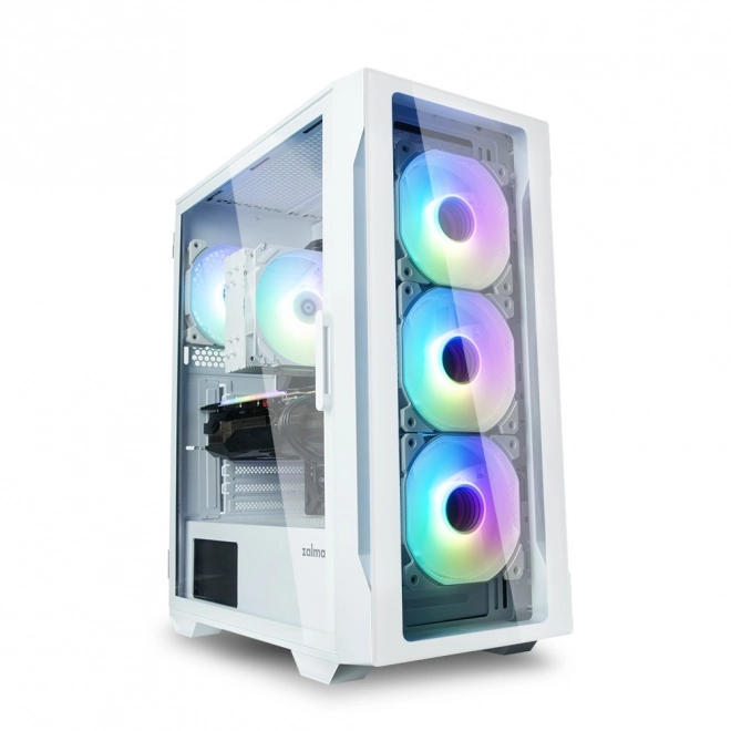 Počítačová skrinka I3 Neo TG biela Mid Tower RGB