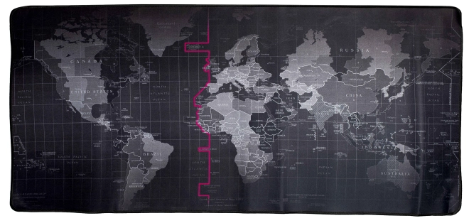 Štýlová mapa sveta s vzdelávacími prvkami