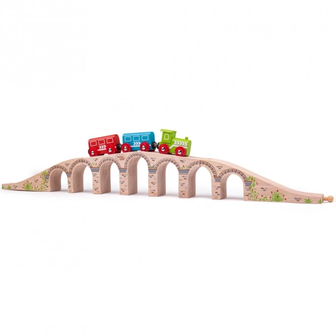 Dlhý železničný most Bigjigs Rail