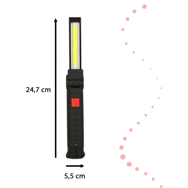 Dielenská lampa s magnetom a USB nabíjaním