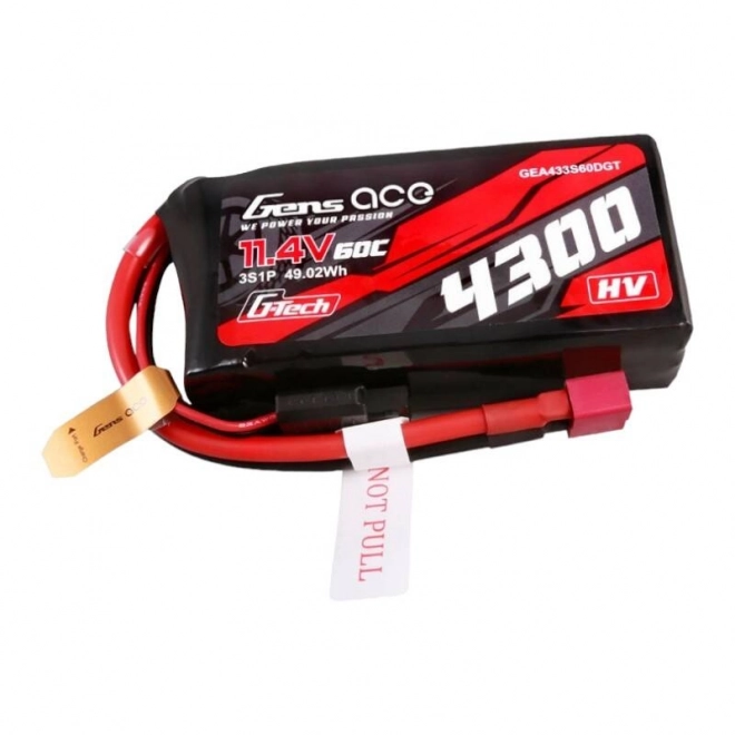 Lipo batéria Gens ace G-Tech 4300mAh 3S1P 60C s T-konektorom