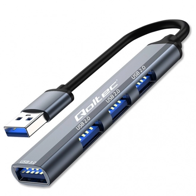 USB hub 4v1 Qoltec