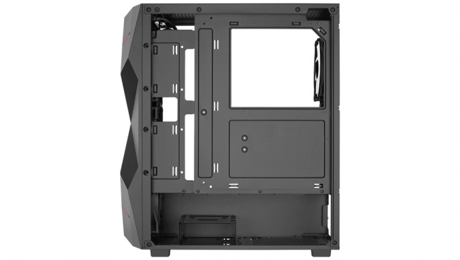 Obudova čierna mid tower RGB