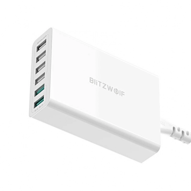 Nabíjačka s 6 USB portami Blitzwolf BW-S15, QC 3.0, 60 W