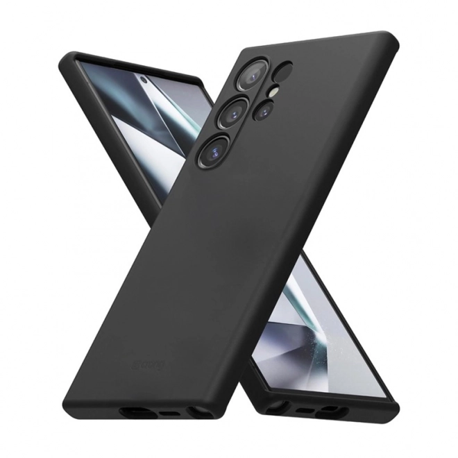 Štýlový kryt Crong pre Samsung Galaxy S24 Ultra - čierny