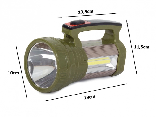 Solárna LED baterka s power bankom