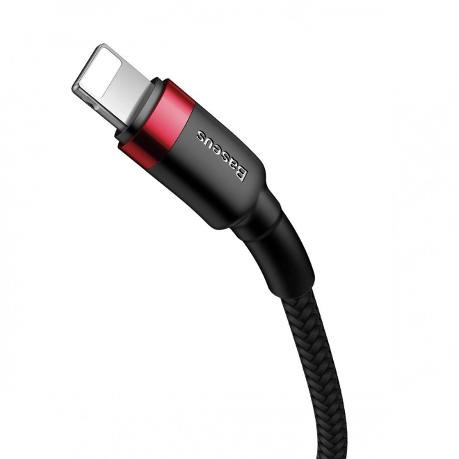 Kabel Baseus s rýchlonabíjaním USB-C - Lightning 1 m čierno-červený