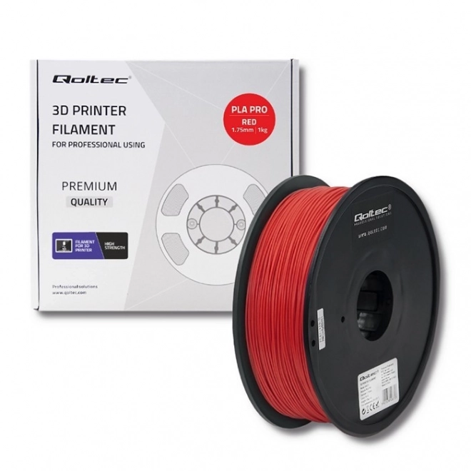 Profesionálny filament do 3D tlače PLA Pro Červený 1,75mm 1kg