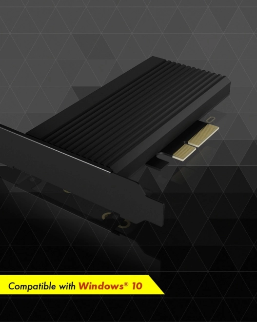 Karta PCI na M.2 SSD NVMe s chladičom