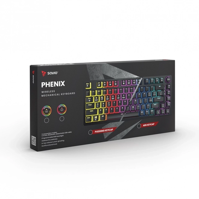 Bezdrôtová mechanická klávesnica Phenix Gateron Red