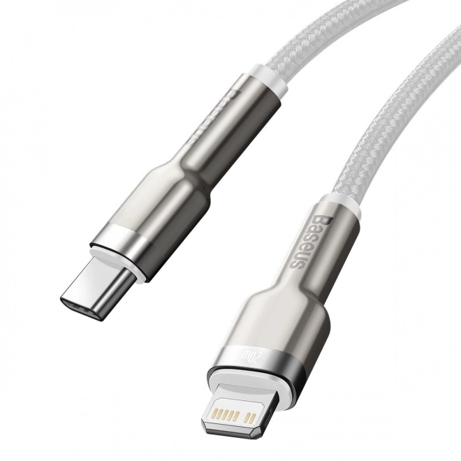 Baseus Cafule USB-C na Lightning Nabíjací Kábel 1m Biela