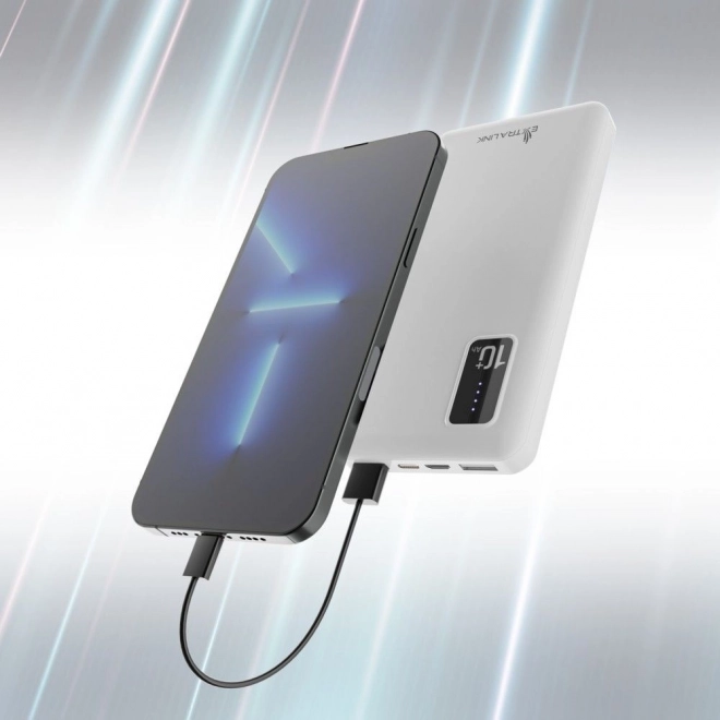 Prenosná batéria Extralink 10000 mAh biela