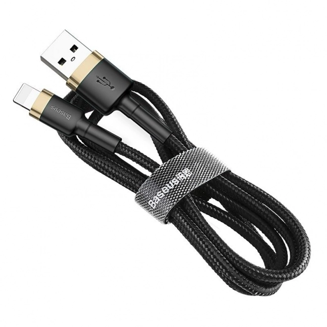 USB kábel Lightning Baseus Cafule 3m zlatá čierna