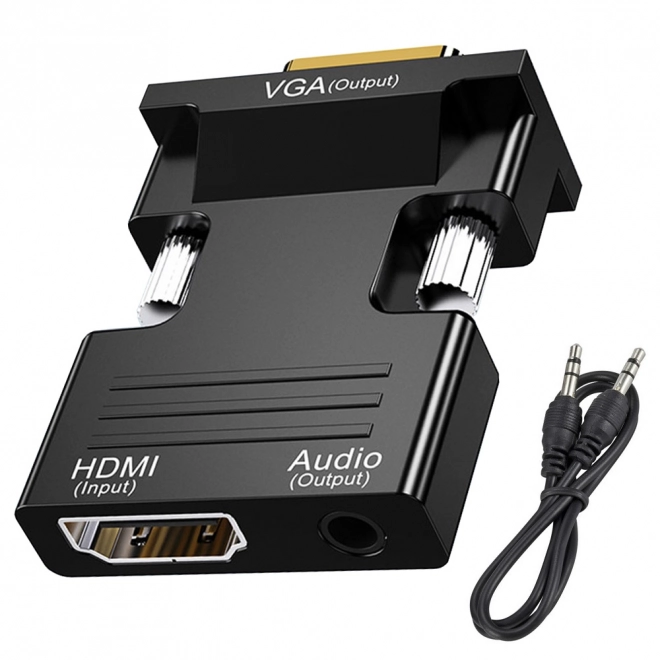 Konvertor z HDMI na VGA D-Sub s audio