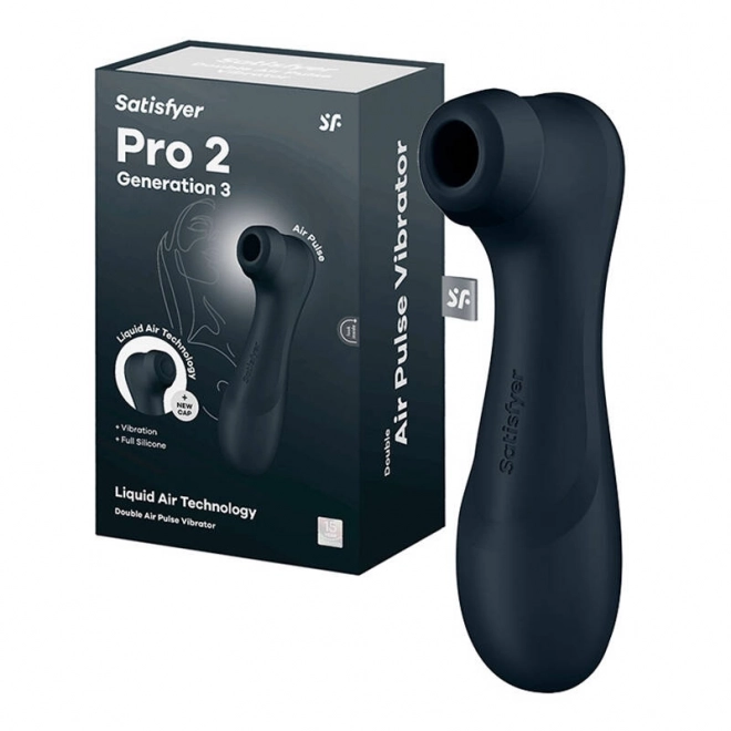 Masážny prístroj na klitoris Satisfyer Pro 2 Generation 3 s aplikáciou tmavošedý