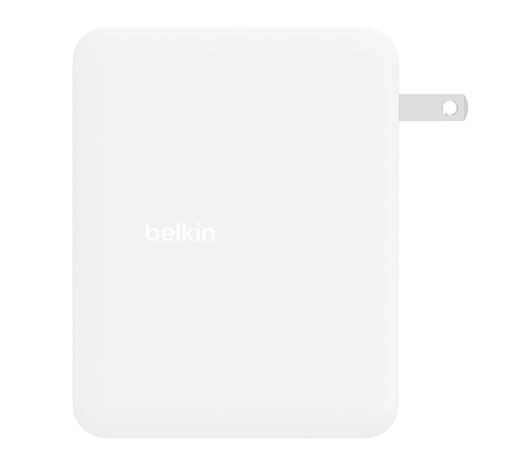 Nabíjačka na stenu 140W, 4-portová (3xC 1xA) s UK, EU, US adaptéry, biela