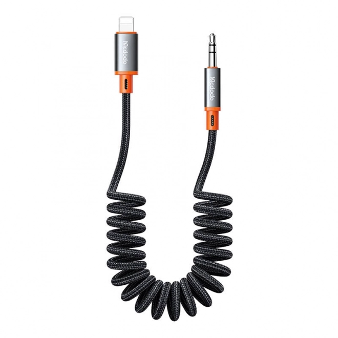 Kabel Lightning na 3,5 mm mini jack AUX 1,8 m čierny