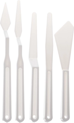 Paleta, štetce a špachtle pre rôzne techniky