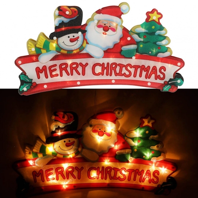 Vianočná závesná LED dekorácia Merry Christmas 45 cm