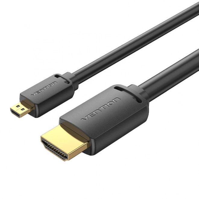 Kábel HDMI-D na HDMI-A Vention 4K 60Hz 1.5m čierny