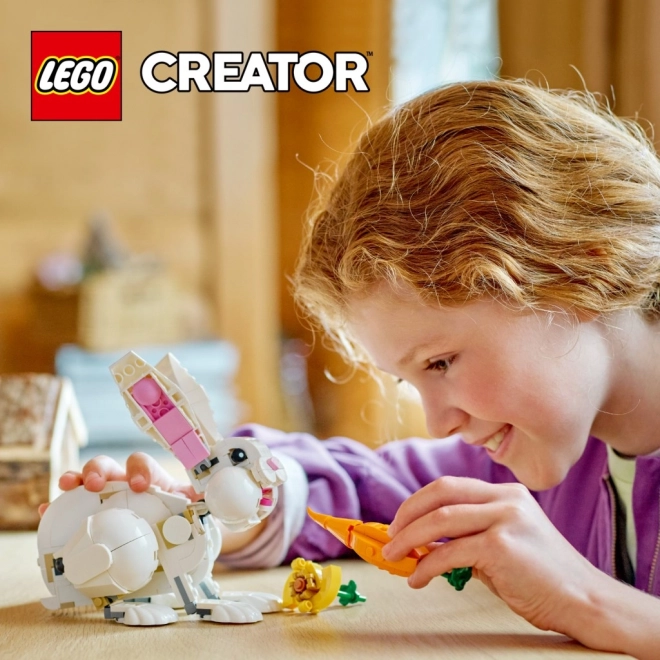 Lego Creator 3 v 1 Biely králik