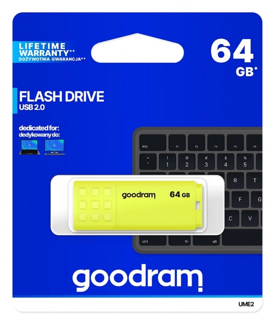 Goodram UME2 64GB USB 2.0 žltý