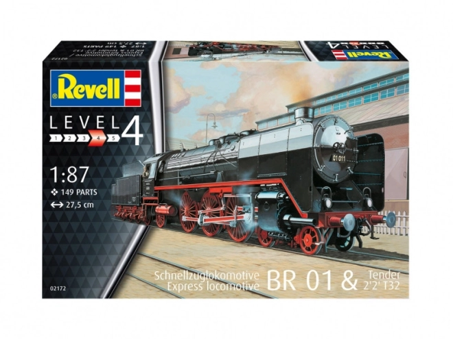 Plastiková lokomotíva 1/87 Schnellzuglok BR 01