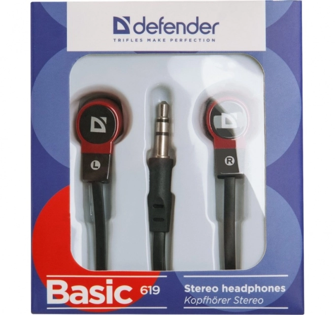 Drôtové štupľové slúchadlá DEFENDER BASIC