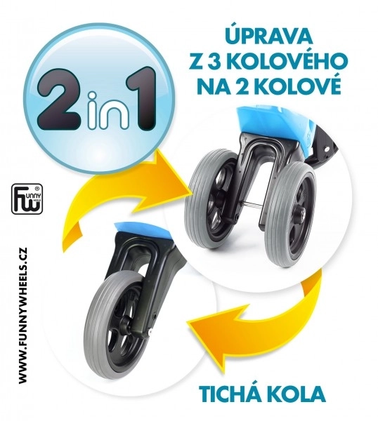 Funny Wheels Rider Sport 2v1 v krabici – Ružová