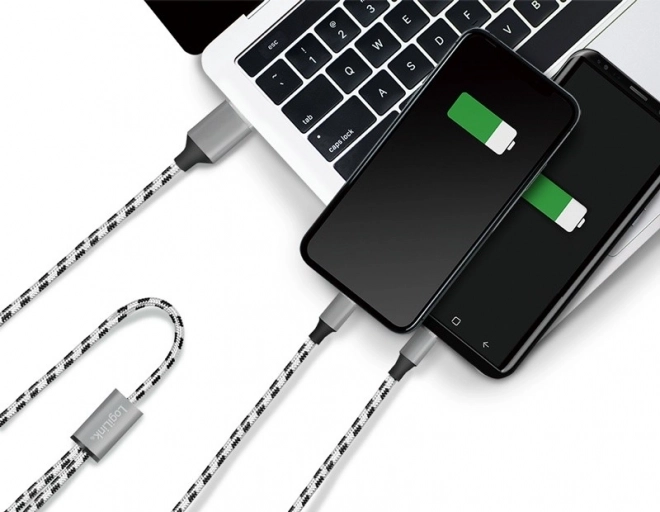 Univerzálny kábel 2 v 1 USB A na Micro USB a USB-C LogiLink 1,2 m