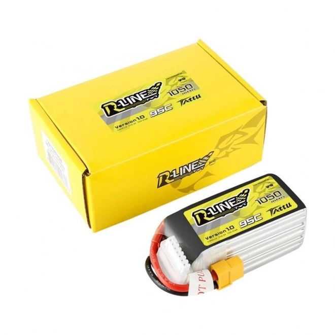LiPo akumulátor 1050mAh 22.2V 95C TATTU R-Line pre FPV drony