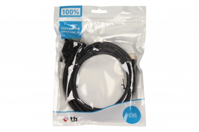 Vysoko kvalitný HDMI na DVI kábel 1.8m s pozlátenými konektormi