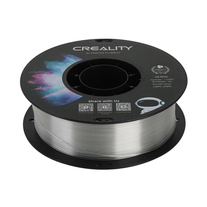 3D tlačový filament Creality CR-PETG transparentný