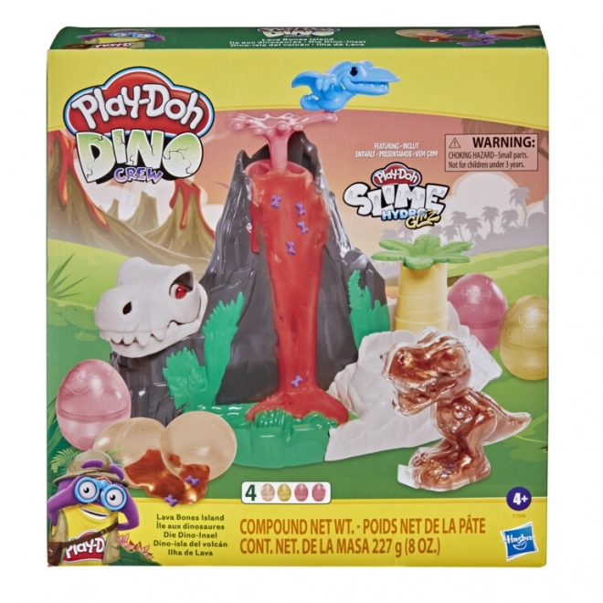 Play-Doh Dinosaurí ostrov sopka so slizom