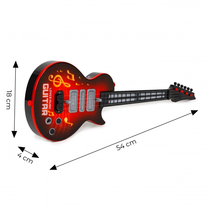 Detská rocková gitara s infračervenými melódiami