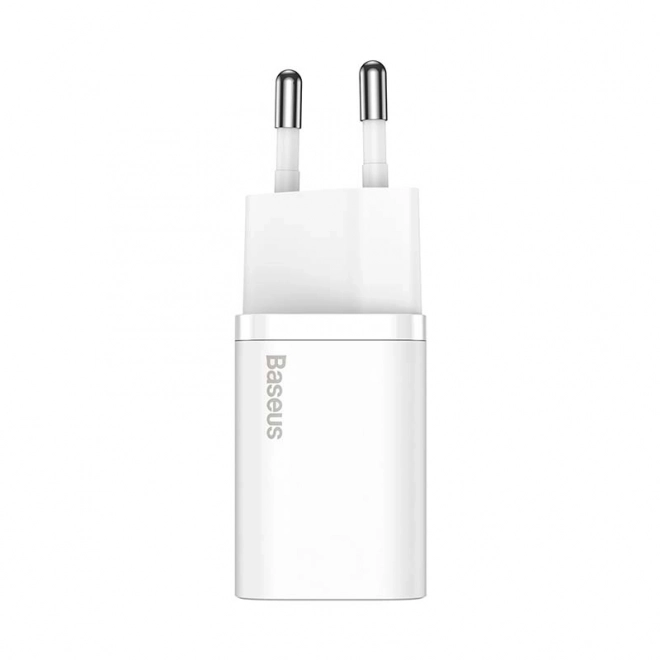 Baseus Rýchlonabíjačka Super Si 1C 20W s káblom USB-C na Lightning 1m (biela)