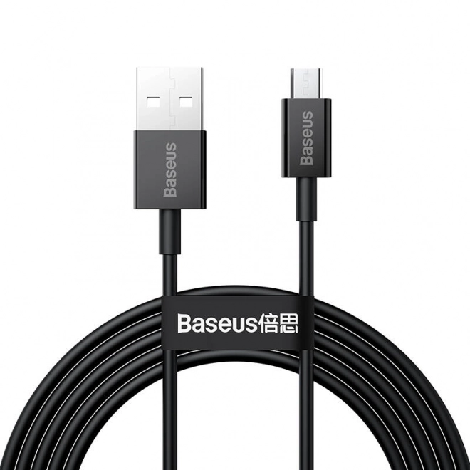 Kábel Baseus Superior Series USB na micro USB čierny 2 m