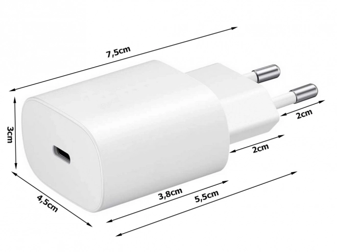 Rýchla sieťová USB-C nabíjačka 20W Slim