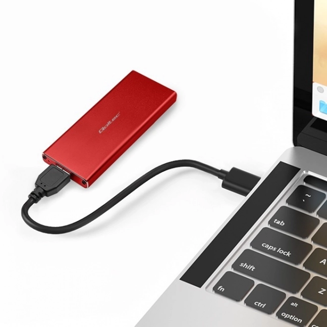 Červený USB 3.0 kryt pre disk M.2 SSD SATA NGFF