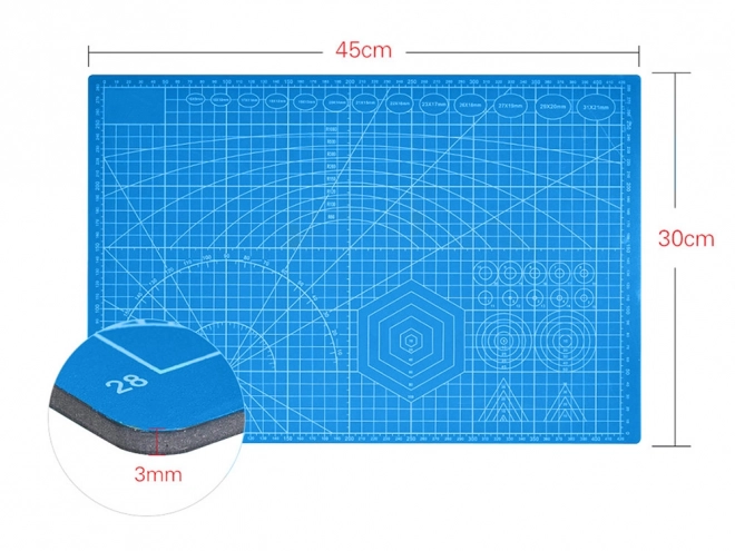 Samozaceľovacia modelárska rezacia podložka A3 obojstranná