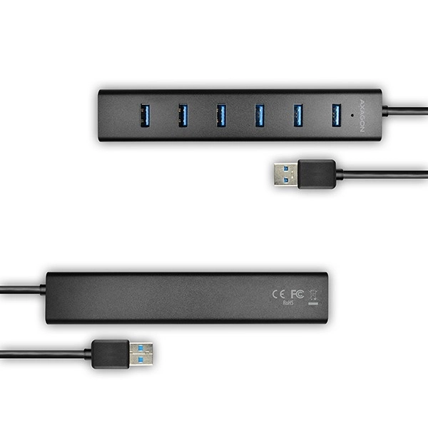 7-portový USB hub s rýchlym nabíjaním AXAGON