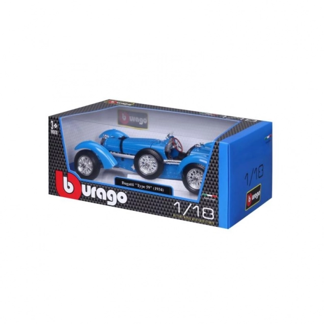 Bburago 1:18 Bugatti Type 59 Modrá