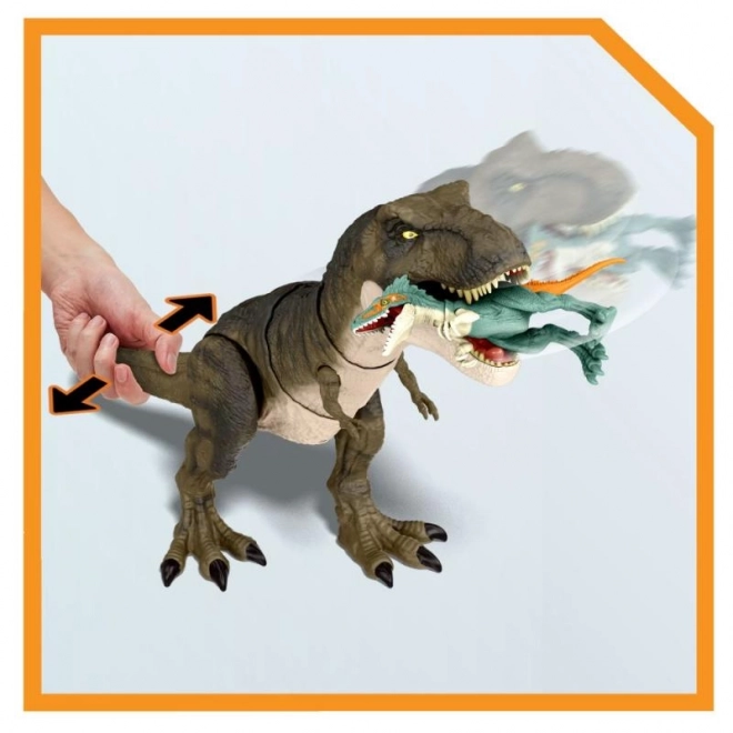 Figúrka Jurassic World Tyrannosaurus Delúzia a Prehĺtaj