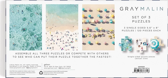 Galison puzzle letecké zábery pláží
