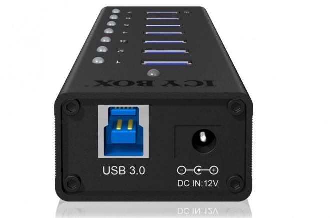 Icy Box aktívny 7-portový USB rozbočovač