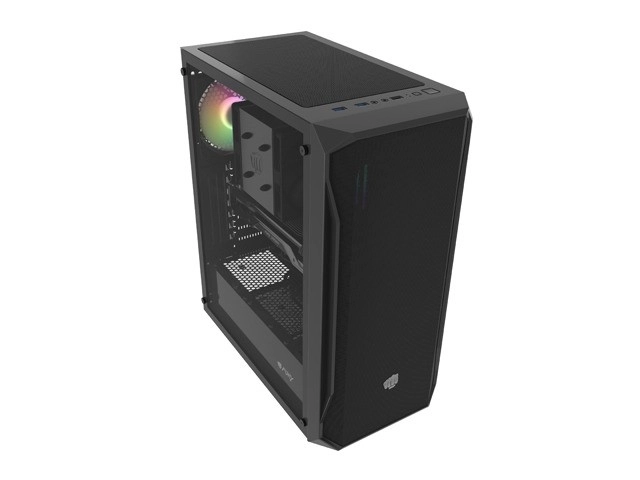 Počítačová skriňa Fury Shobo SH4 RGB s oknom čierna