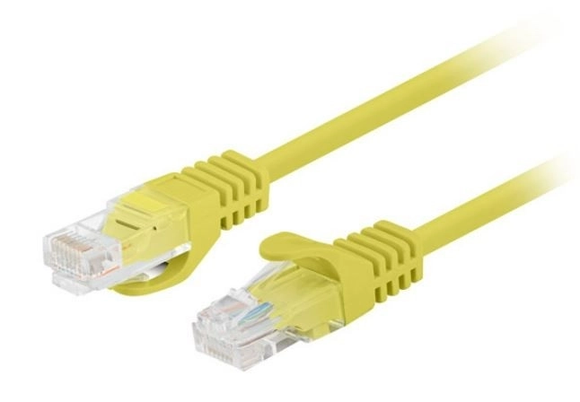 Žltý patchcord kat. 5e UTP 3m 10 ks