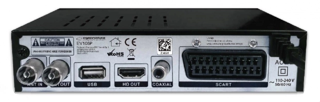 Moderný dekodér DVB-T/T2 s HEVC podporou