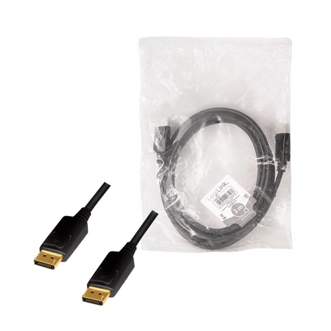 Kábel DisplayPort 4K/60Hz čierny 3m
